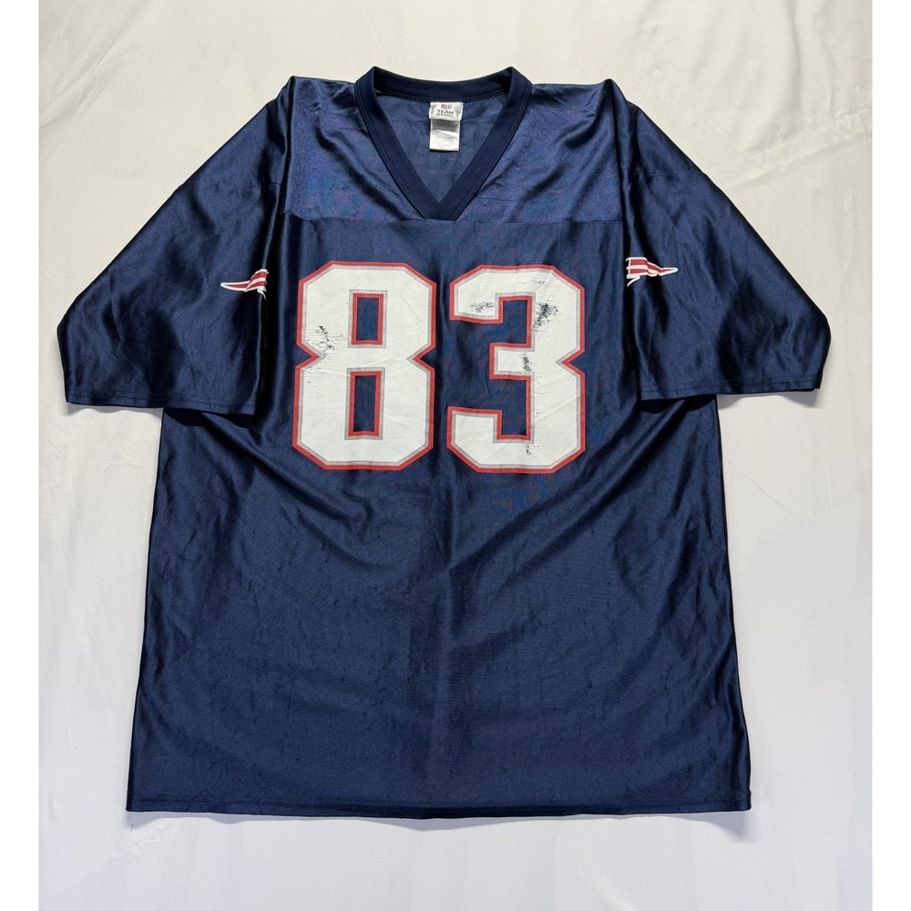 Wes Welker #83 NFL Jersey New England Jersey Shirt Men's XL